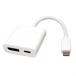 ROLINE, Roline USB 2.0 Adapter 12.03.3221 DisplayPort 1.2, ROLINE Display Adapter USB Typ C - DisplayPort v1.2 + PD