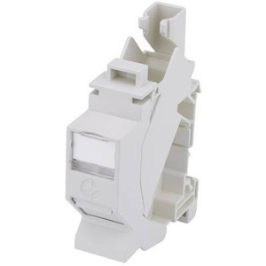 Telegärtner, Netzwerkdose Hutschiene CAT 6a Telegärtner H02000A0086 Licht-Grau, TELEGÄRTNER AMJ-S-Hutschienen-Verbinder TS45 unbestückt