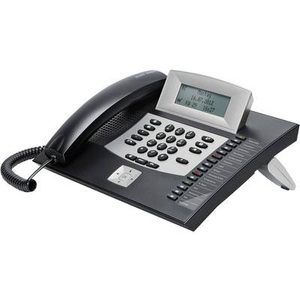 undefined, Auerswald COMfortel 1600 (ISDN) schwarz, Auerswald COMfortel 1600 Systemtelefon, ISDN Headsetanschluss, Freisprechen, Touchscreen Beleuchtetes Display Schwarz,