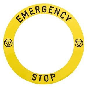 Schneider Electric, Schneider Electric ZBY8L330 Unterlegschild EMERGENCY STOP 10 St., Schneider Electric ZBY8L330 Unterlegschild EMERGENCY STOP 10 St.