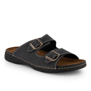 Wellness, Wellness Herren Hausschuh Schwarz, 