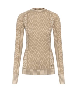 Kari Traa, Kari Traa Smekker Damen Thermo Longsleeve Beige, Damen, Größe: XL
