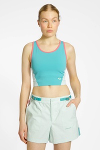 Kari Traa, Kari Traa Linnea Sports Longline Damen Sport-BH Türkis, Damen, Größe: XL