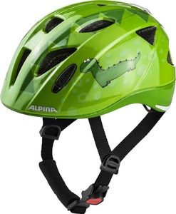 Alpina, Alpina Velohelm Kinder XIMO Flash - green dino, Ximo Flash Kinder Velohelm