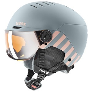 Uvex, rocket visor Kinder Skihelm, Uvex Kinder Rocket Visierhelm