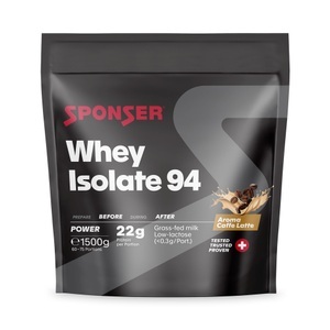 Sponser, Whey Isolate 94 Caffe Latte 1500 g Proteinpulver