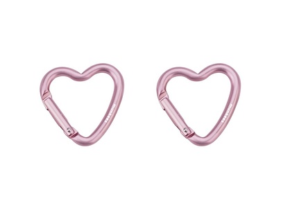 Munkees, 2-Pack Mini Herz Karabiner