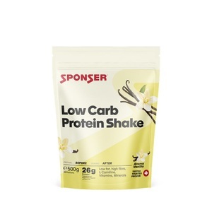Sponser, Sponser Protein Shake Vanilla, Low Carb Protein Shake Vanilla 500 g Proteinpulver