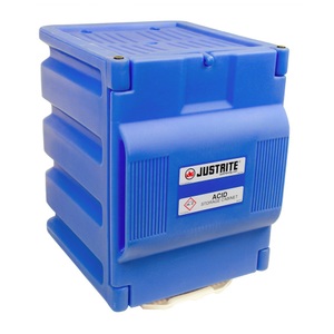 Justrite, Justrite® PE-Aufsatz-Sicherheitsschrank für korrosive Chemikalien, HxBxT 500 x 360 x 440 mm, manuell schliessend