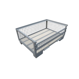 Jungheinrich PROFISHOP, Euro-Gitterbox, Längswand halb abklappbar, Höhe 500 mm