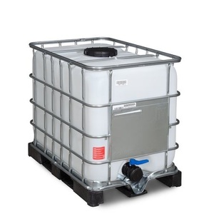 Denios, IBC, PE-Palette, 600 l, Öffnung NW150, Auslauf NW50