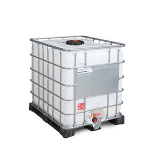 Denios, IBC, PE-Palette, 1.000 l, Öffnung NW225, Auslauf NW50
