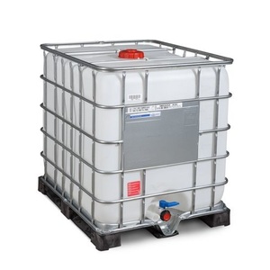 Denios, IBC, Gefahrgut-Ausführung, PE-Palette, 1.000 l, Öffnung NW150, Auslauf NW50
