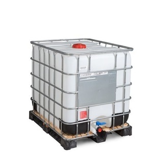 Denios, IBC, Gefahrgut-Ausführung, Holz-Palette, 1.000 l, Öffnung NW150, Auslauf NW50