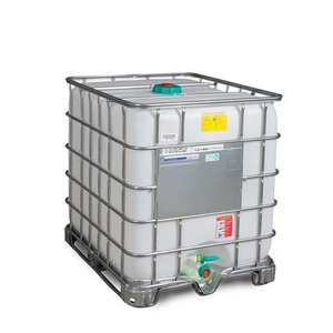 Denios, IBC, Gefahrgut- und Ex-Ausführung, Stahlkufen, 1.000 l, Öffnung NW150, Auslauf NW50