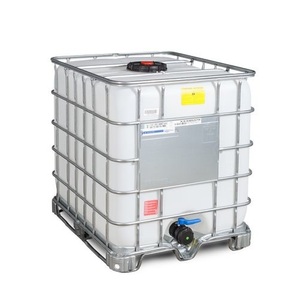 Denios, IBC, Gefahrgut- und Ex-Ausführung, Stahlkufen, 1.000 l, Öffnung NW225, Auslauf NW80