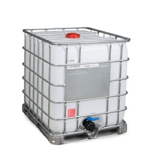 Denios, IBC Recobulk, Gefahrgut-Ausführung, Stahlrahmen-Palette, 1.000 Liter, Öffnung NW150, Auslauf NW80