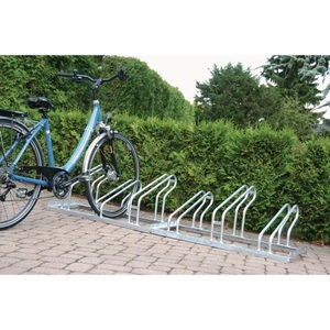 Jungheinrich PROFISHOP, Fahrradbügelparker, Anzahl Radstände 4, 1-seitig 90 ° verzinkt, zum Aufschrauben zerlegt