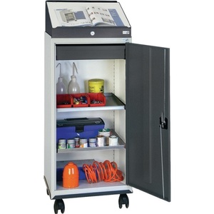 stumpf®, stumpf® Werkzeugschrankset, H1310xB500xT500mm, mit Pultaufsatz, lichtgrau/anthrazitgrau