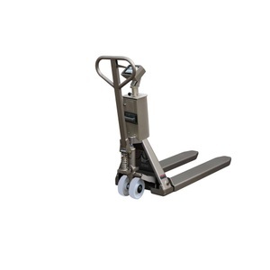 Ravas, Ravas Edelstahl-Hubwagen mit Waage INOX PRO mit Mehrbereichsanzeige Touch, TK 2.000 kg, GL 1.150 mm, Polyamid, Tandemrollen