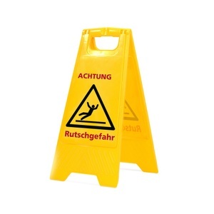 Jungheinrich PROFISHOP, Warnaufsteller "Achtung Rutschgefahr!", Höhe 590 mm