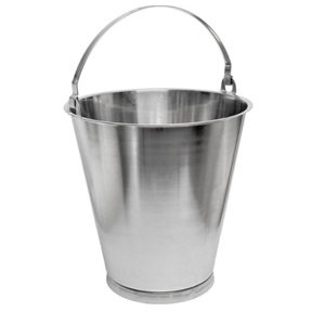 RENNER, RENNER Eimer aus Edelstahl, mit Bodenring, 15 Liter, RENNER Eimer aus Edelstahl, mit Bodenring, 15 Liter