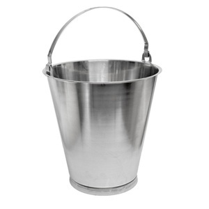 RENNER, RENNER Eimer aus Edelstahl, mit Bodenring, 12 Liter, RENNER Eimer aus Edelstahl, mit Bodenring, 12 Liter