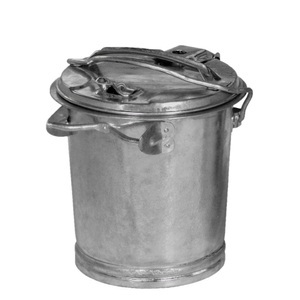 RENNER, RENNER Mülleimer aus Stahlblech, mit Verschlussbügel, 25 Liter, RENNER Mülleimer aus Stahlblech, mit Verschlussbügel, 25 Liter