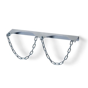Fetra, fetra® Wandhalterung für 2 Gasflaschen, Kettensicherung, Flaschen-Ø 320 mm