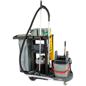 SPRiNTUS, SPRiNTUS Servicewagen Set 2, Eimer 2x 17 Liter + 4x 4 Liter, Wischmopp mit Premium-Mopp 500 mm