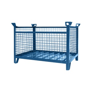 Eichinger, Eichinger® Industrie-Gitterbox-Stapelpalette, 1500 kg, LxBxH 1500x1000x750 mm, enzianblau