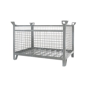 Eichinger® Industrie-Gitterbox-Stapelpalette, 1500 kg, LxBxH 1000x800x750 mm feuerverzinkt