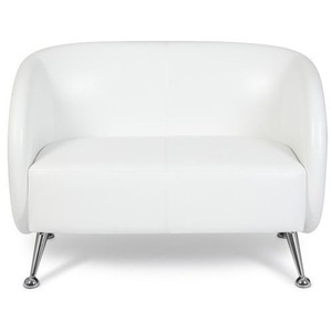 hjh OFFICE, hjh OFFICE Loungesofa / Club Sofa ST. LUCIA Kunstleder, 2-Sitzer, weiss, hjh OFFICE Loungesofa / Club Sofa ST. LUCIA Kunstleder, 2-Sitzer, weiss