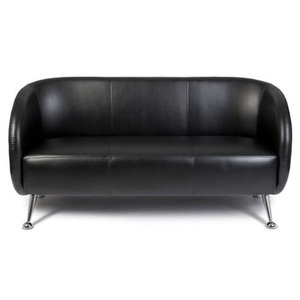 hjh OFFICE, hjh OFFICE Loungesofa / Club Sofa ST. LUCIA Kunstleder, 3-Sitzer, schwarz, hjh OFFICE Loungesofa / Club Sofa ST. LUCIA Kunstleder, 3-Sitzer, schwarz