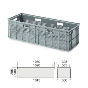 ALPHA Paletten, Grossbehälter, durchbrochen, 1060x395x295 mm