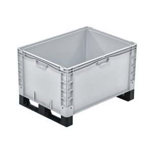 ALPHA Paletten, Alpha Eurobox aus PP mit geschlossenen Wänden, HxBxT 520 x 600 x 800 mm, mit Kufen