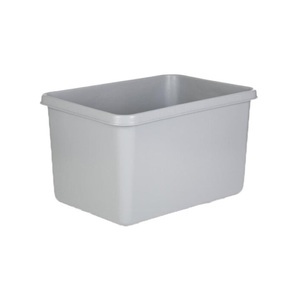 ALPHA Paletten, Rechteckbehälter L, geschlossen, grau, 991x686x601 mm