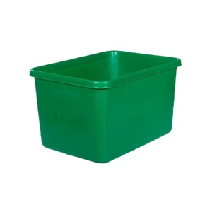ALPHA Paletten, Rechteckbehälter L, geschlossen, grün, 991x686x601 mm