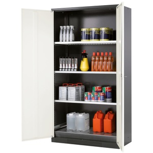 asecos, Chemikalienschrank asecos, Flügeltür, 3 Böden, 1055x520x1950 mm, reinweiss