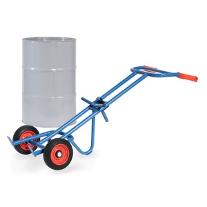 Fetra, fetra® Fasskarre, Tragkraft 300 kg, ohne Stützrad, Vollgummi-Bereifung