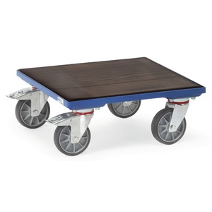 Fetra, fetra® Kistenroller mit Riefengummi, TK 400 kg, Ladefläche 500 x 500 mm