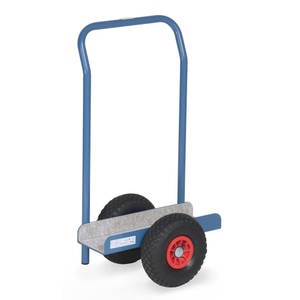Fetra, fetra® Plattenroller mit Auflage + Griff, Tragkraft 400 kg, Auflage 500 x 150 mm, Luft-Bereifung