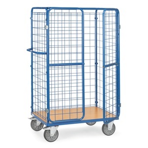Fetra, fetra® Paketwagen, Tragkraft 600 kg, Ladefläche BxT 1.200 x 800 mm, Höhe 1.800 mm, mit Dach