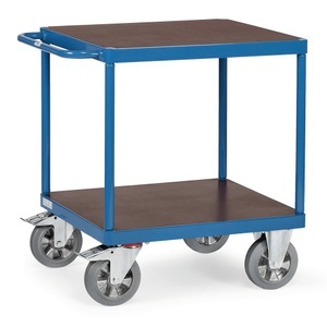Fetra, fetra® Schwerlast-Tischwagen, TK 1.200 kg, 2 Etagen à 700 x 700 mm