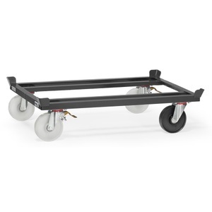 Fetra, fetra® Paletten-Fahrgestell, Polyamid-Räder, 1 elektr. leitfähig, Tragkraft 1.050 kg, à 1.210 x 1.010 mm, anthrazitgrau