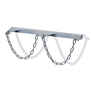Fetra, fetra® Wandhalterung für 2 Gasflaschen, Kettensicherung, Flaschen-Ø 230 mm
