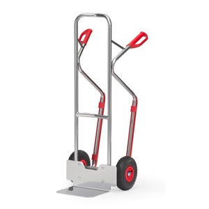 Fetra, fetra® Alu-Stapelkarre, Tragkraft 200 kg, Schaufel BxT 320 x 250 mm, mit Gleitkufen