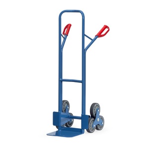 Fetra, fetra® Treppenkarre, 3-armiger Radstern, Tragkraft 200 kg, Schaufel BxT 320 x 250 mm, Stahl