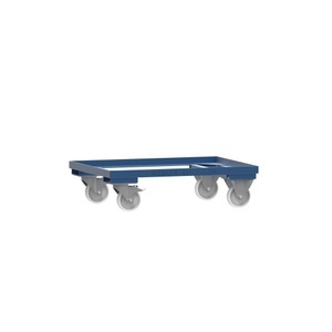 Heson, Fahrgestell für HESON® Gitterbox, lackiert, für Behälter 800 x 600 mm, enzianblau