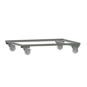 Heson, Fahrgestell für HESON® Gitterbox, lackiert, für Behälter 1.200 x 1.000 mm, mausgrau
